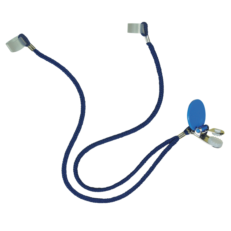 entregar Mejor Imbécil Hearing Aid Retention Cord (30cm) Pair and Blue Collar Clip | Connevans