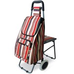 Shopping and Leisure Trolley with Flip Down Seat