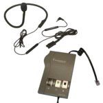 fmGenie Pack 5d Telephone use - with collar microphone at work