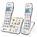 Geemarc AmpliDECT 595 Amplified cordless telephone twin pack with upto 50dB receiving volume