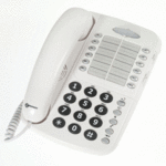 Geemarc CL1100 amplified corded telephone - WHITE