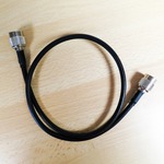 TNC plug to TNC plug connecting lead - 500mm