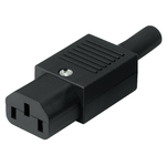 Re-wireable 3-pin IEC Mains Socket