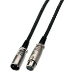 10 metre speaker cable, XLR plug and XLR inline jack