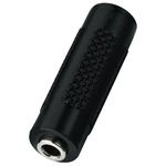 3.5mm stereo inline jack socket to socket adaptor with a plastic body 