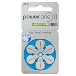 PowerOne size 675, Hearing Aid Batteries - pack of 6