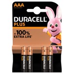 AAA Duracell Plus Power Alkaline Batteries - 4 Pack