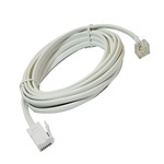 6 metre white replacement telephone line cord