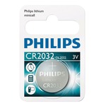 CR2032 Philips lithium coin cell battery - Blister of 1