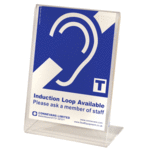 Induction Loop Available freestanding sign - small