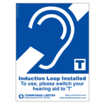 Induction Loop Installed sign - small