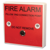 Single gang fire alarm pattress plate