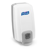 White Purell NXT 2039 Space Saver Wall Mounted Manual Dispenser for 1 litre Purell Bag of Alcohol Hand Gel