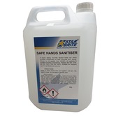 No Rinse 70% Alcohol Star Brite Safe Hands Antibacterial Hand Rub Sanitiser gel 5 litre Refill