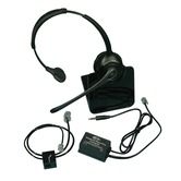 Office telephone pack with wireless headset for Phonak Roger Pen, On or Select
