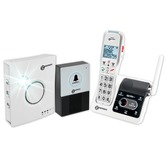Geemarc AmpliDECT 595 U.L.E Cordless Phone with doorbell intercom system and visual ringer