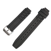 Black silicone watch band strap for Vibralite 8
