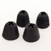 Replacement rubber eartips for TV2500 Amplicomms headset receivers
