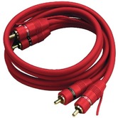 800mm Red High Quality Stereo Phono Plug to Plug Audio Connection Cable