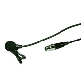 Electret lavalier microphone with 3 pole mini XLR plug