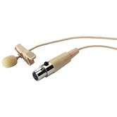 Electret tie clip microphone with 3-pole mini XLR