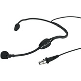 Splashproof electret headband microphone, IPX4