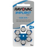 Rayovac Cochlear Implant Batteries - pack of 6