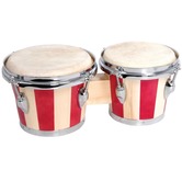 Wooden Bongos with Stain Banded finish