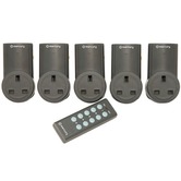 5 x Remote control adapters and remote controller 