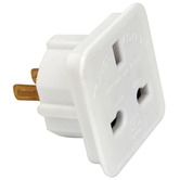 UK 13 amp socket to 2 pin American plug travel adaptor