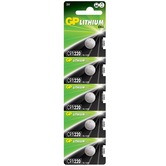 CR1220 Lithium Button Cell Battery, 3V, 36mAh, 2.0 x 12.5mm dia - pack of 5