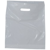 White Carrier Bag, 380 x 457 x 75mm (15" x 18" x 3 " approx), 30 microns