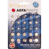 AgfaPhoto Alkaline Power button cells, 5 Types (Card of Twenty)