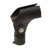 Black 20 mm Plastic Microphone Holder with Swivel Adjustment