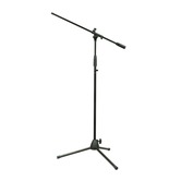 Black Metal Microphone Stand With Boom Arm