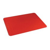 Tenura Red Silicone Rubber Anti Slip Rectangular Mat 35.5 x 25.5 cm