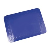 Tenura Blue Silicone Rubber Anti Slip Rectangular Mat 25.5 x 18.5 cm