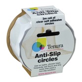Clear Tenura Aqua Safe Anti Slip Bath and Shower 40mm Discs