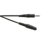 Pack of 50 Black 3 m Screened 3.5 mm Stereo Jack Plug to 3.5 mm Stereo Socket