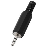 2.5mm stereo plug with plastic body