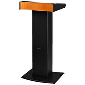 Professional lectern with integrated wireless amplifier system