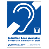Induction Loop Available sign - small