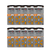 Rayovac Extra Pack of 60 size 13 Hearing Aid Batteries