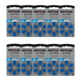 Rayovac Extra Pack of 60 size 675 Hearing Aid Batteries